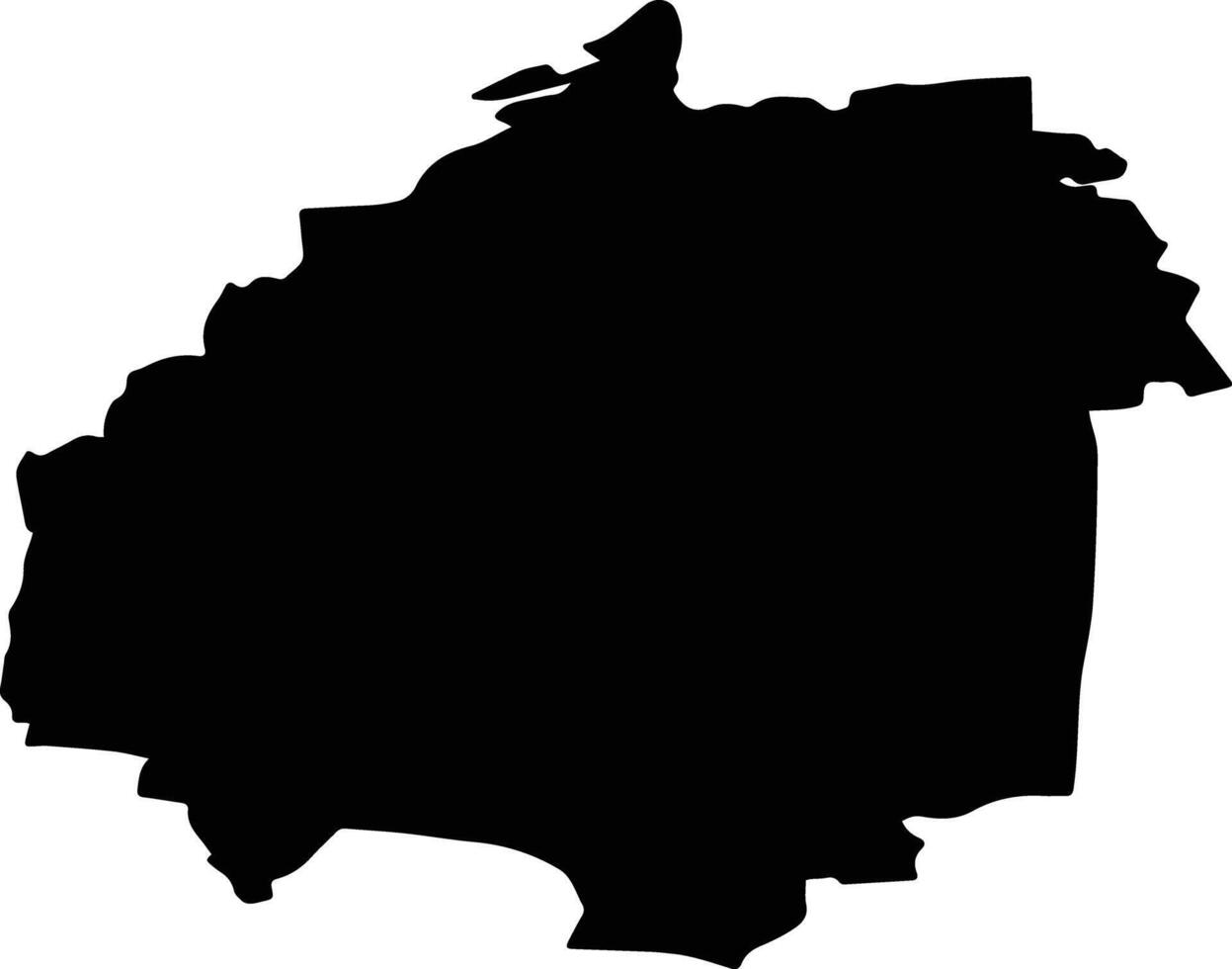Sarayevsky District Russia silhouette map vector