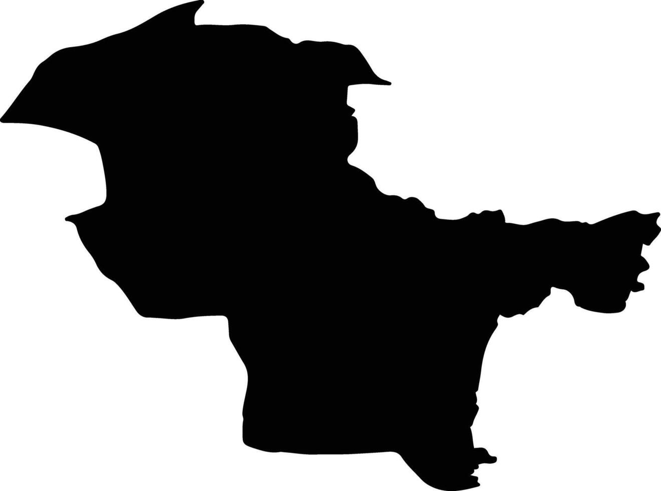 Sarbaz Iran silhouette map vector