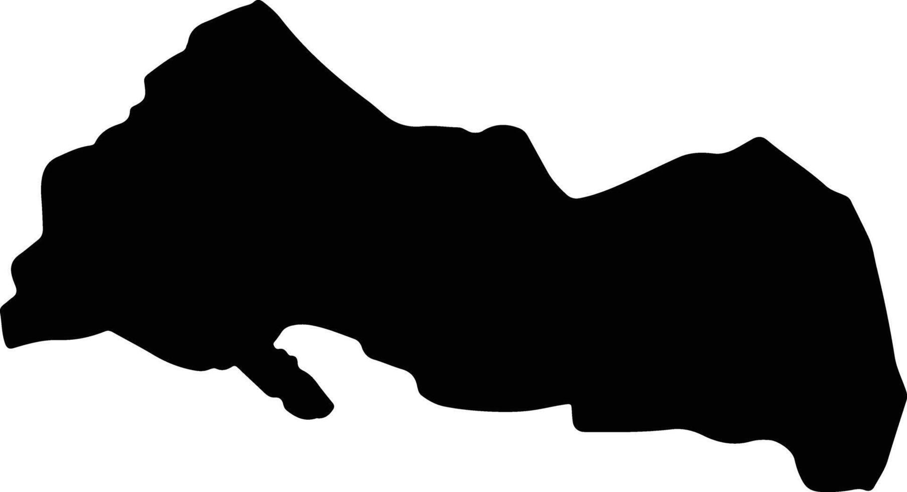 Sarbisheh Iran silhouette map vector