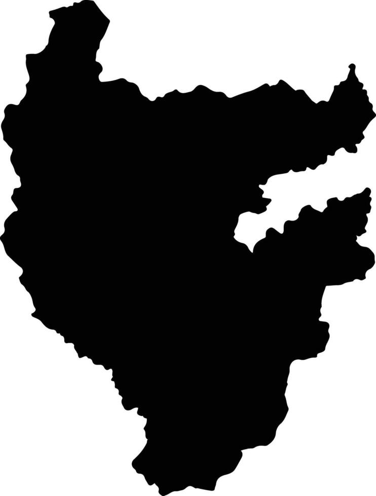 Sardinata Colombia silhouette map vector