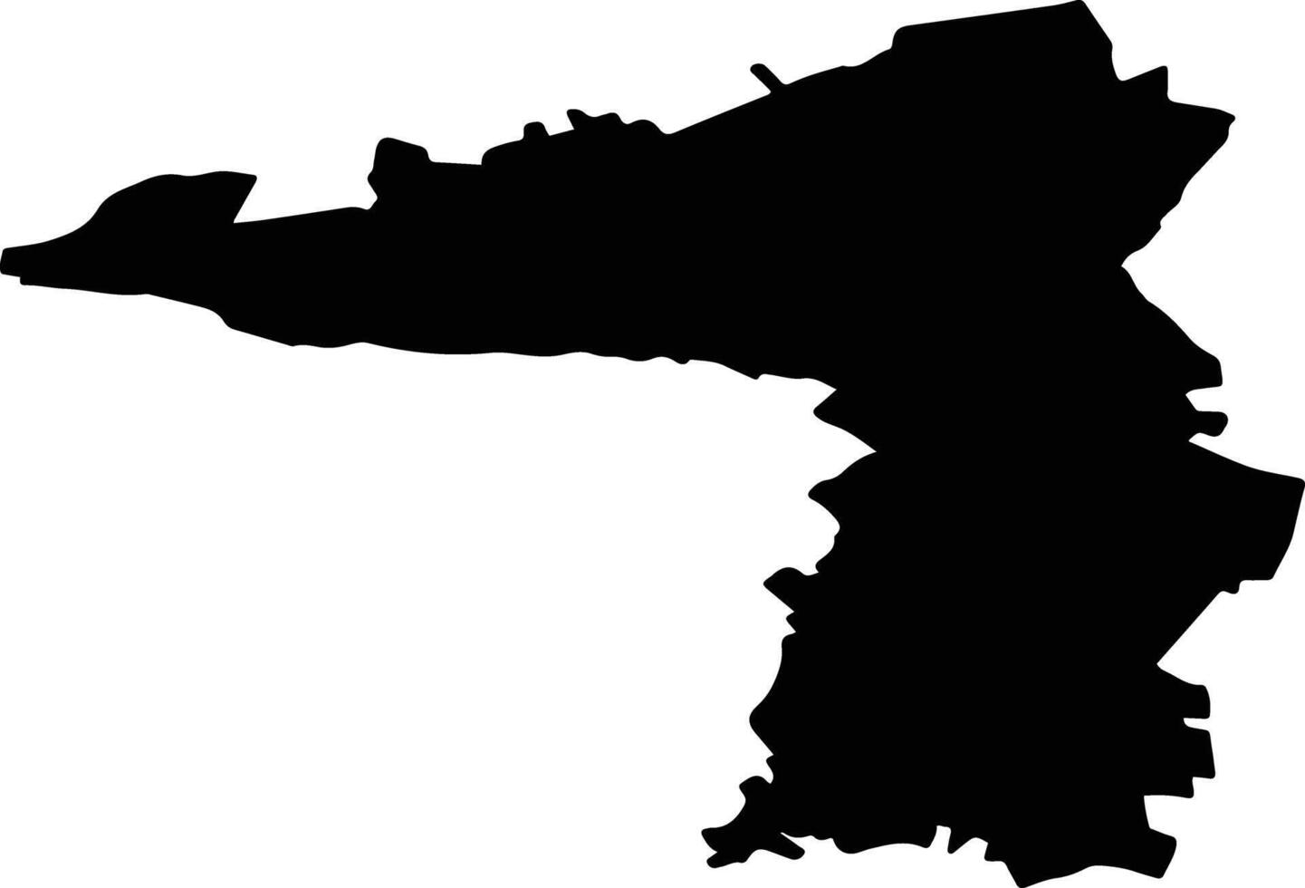 SARMASAG Romania silhouette map vector