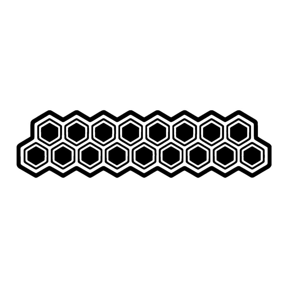 Geometric Honeycomb Pattern, Minimalist - Hexagon vector