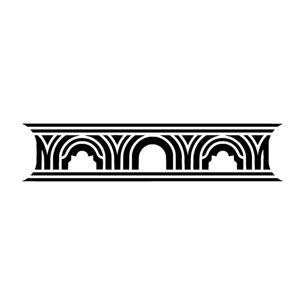 Art Deco Ornament Border, Geometric, Elegant Detail, Stylized - Art deco vector