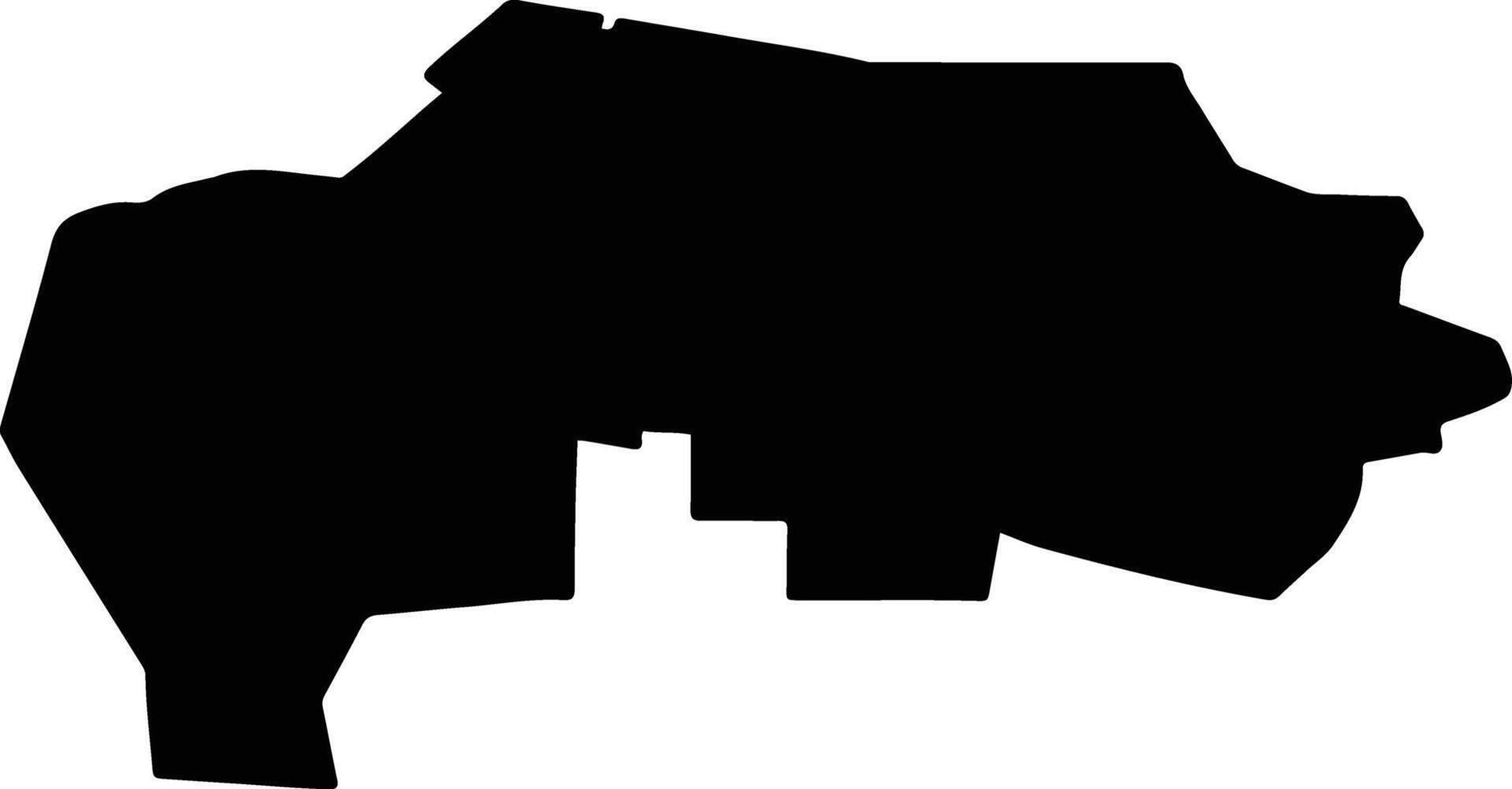 Sarpinsky District Russia silhouette map vector