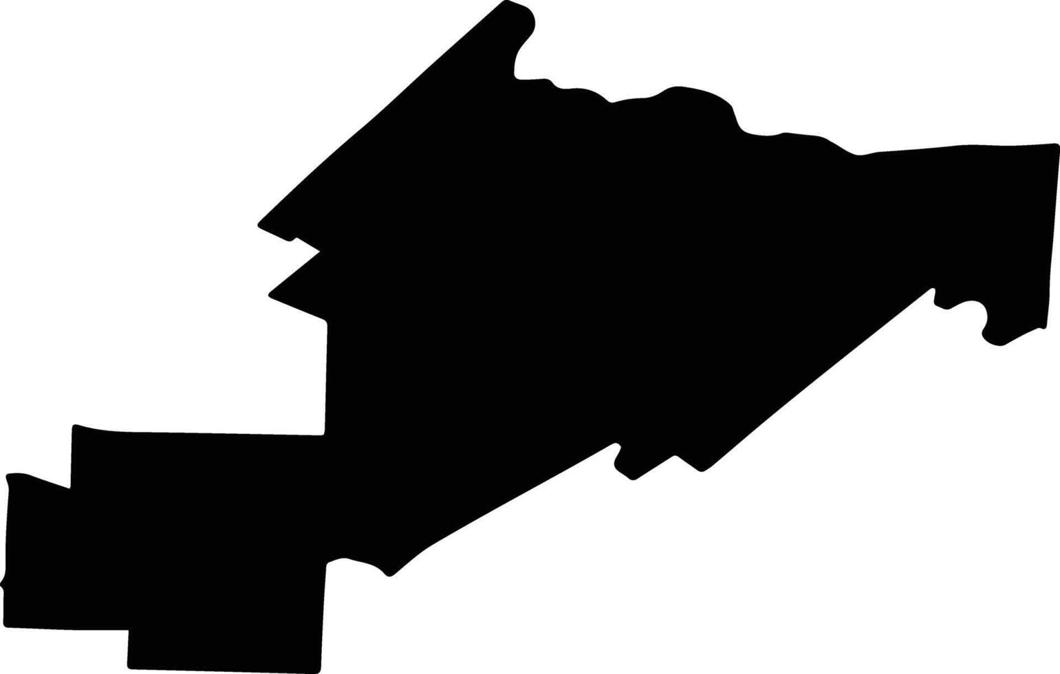 SARULESTI Romania silhouette map vector