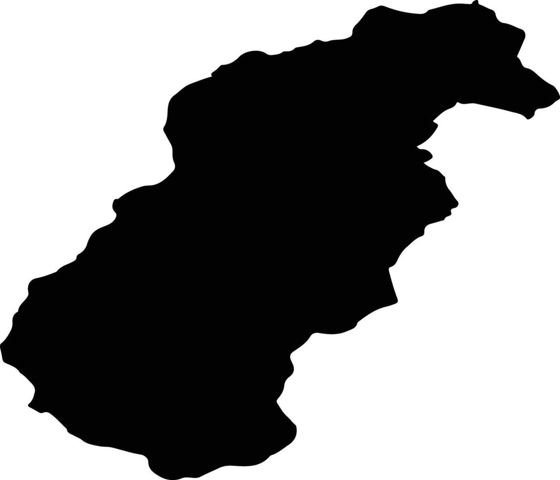 SARU DORNEI Romania silhouette map vector