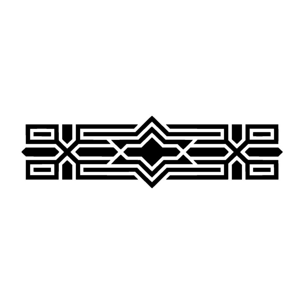 Geometric Art Deco Border, Elegant Pattern vector