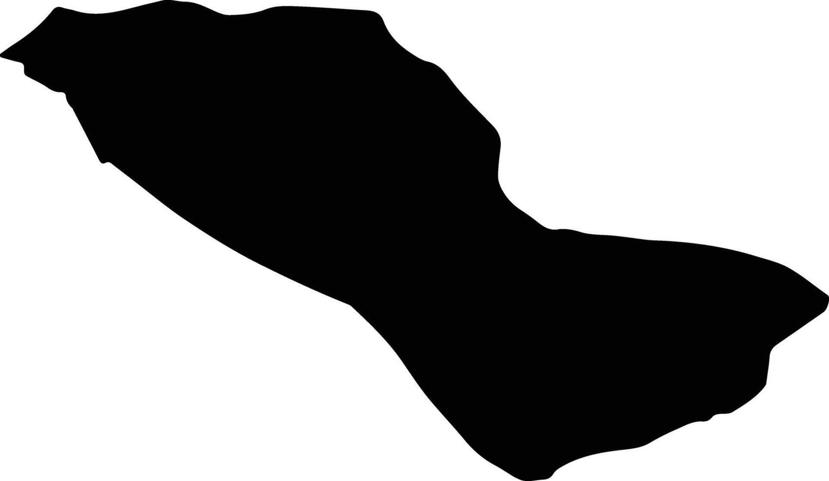 Sarvabad Iran silhouette map vector