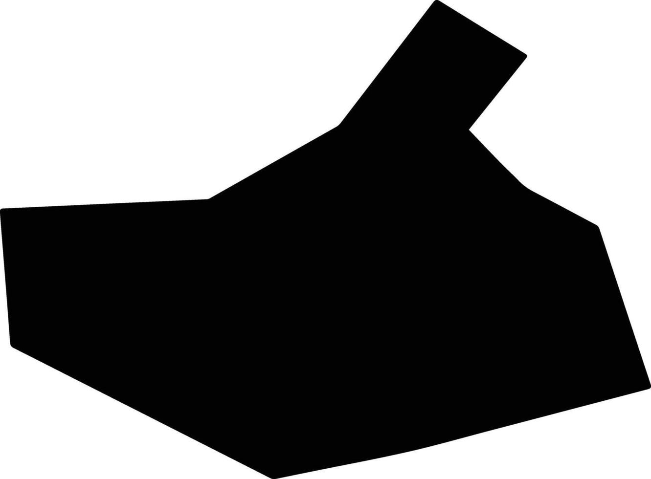Sasaguri Japan silhouette map vector