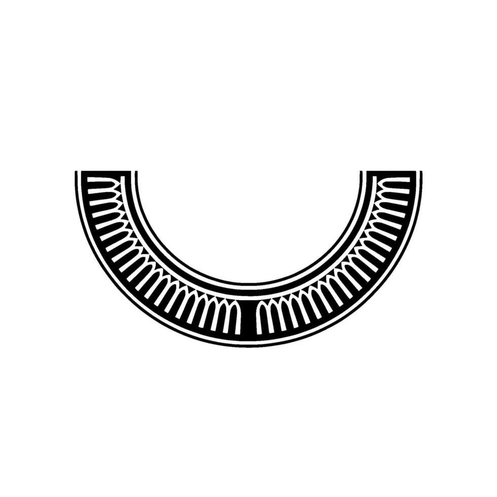 Stylized Crescent Moon, Intricate Ornamentation, Minimalist vector