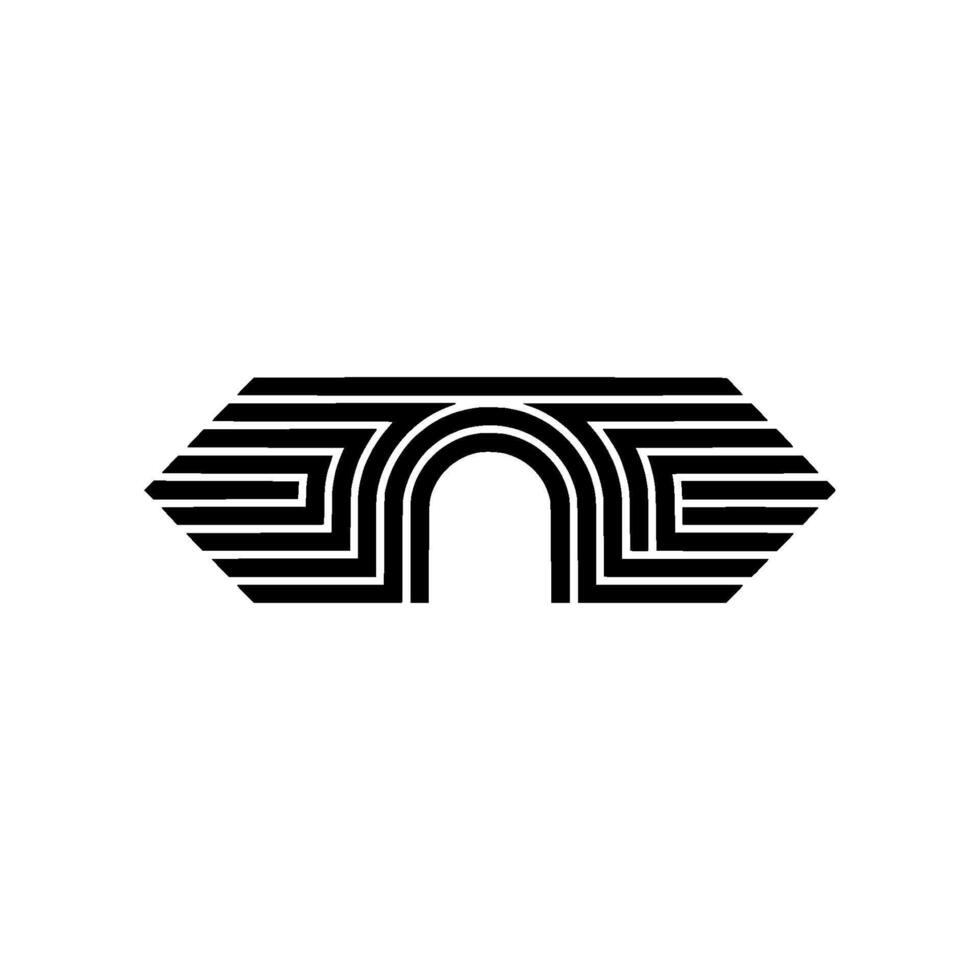 Geometric Arrowhead, Retro, Modern Minimalism vector