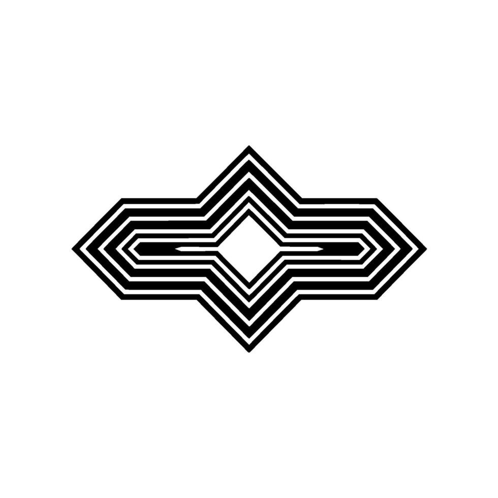 Geometric Diamond, Minimalist - Abstract vector