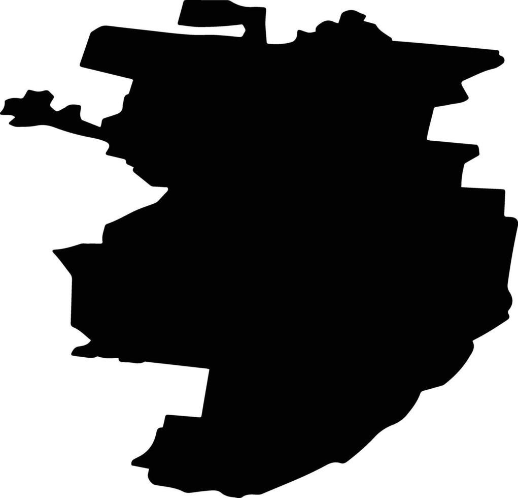 Satkinsky District Russia silhouette map vector