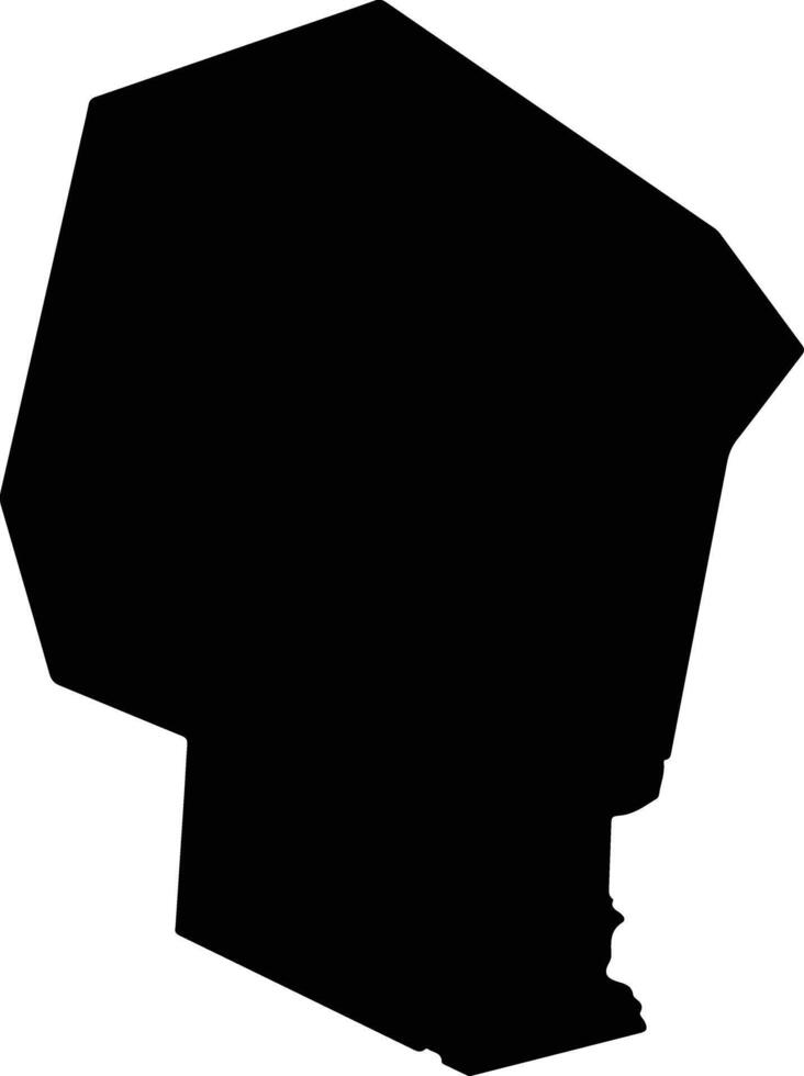 Satovcha Bulgaria silhouette map vector