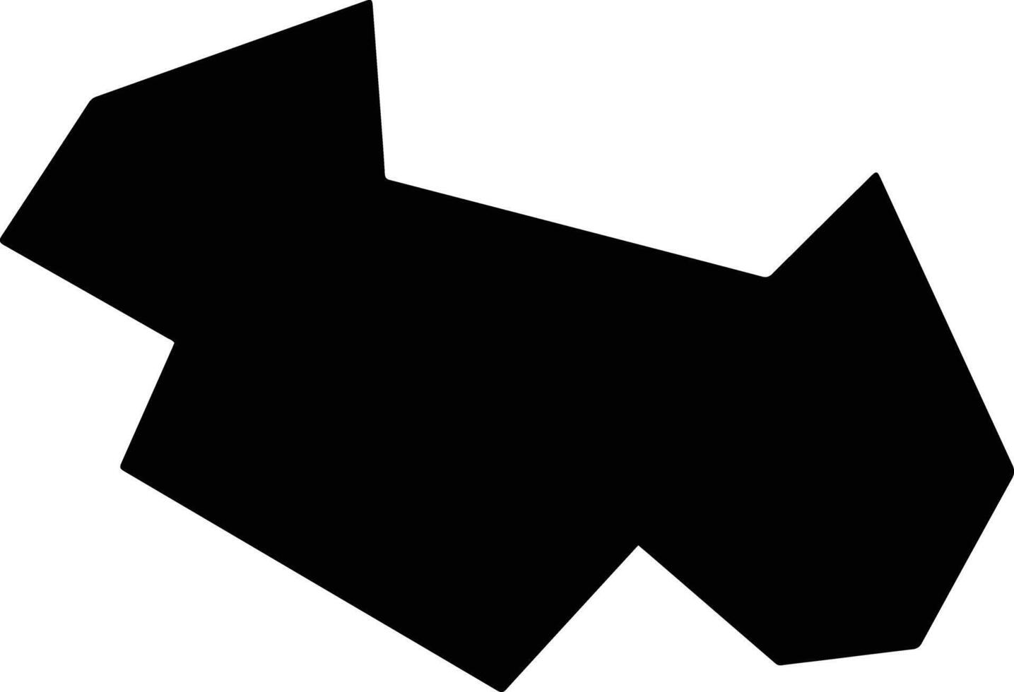 Satte Japan silhouette map vector