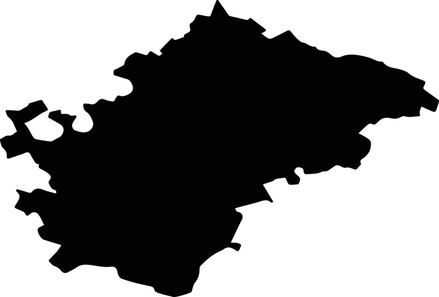 SATULUNG Romania silhouette map vector