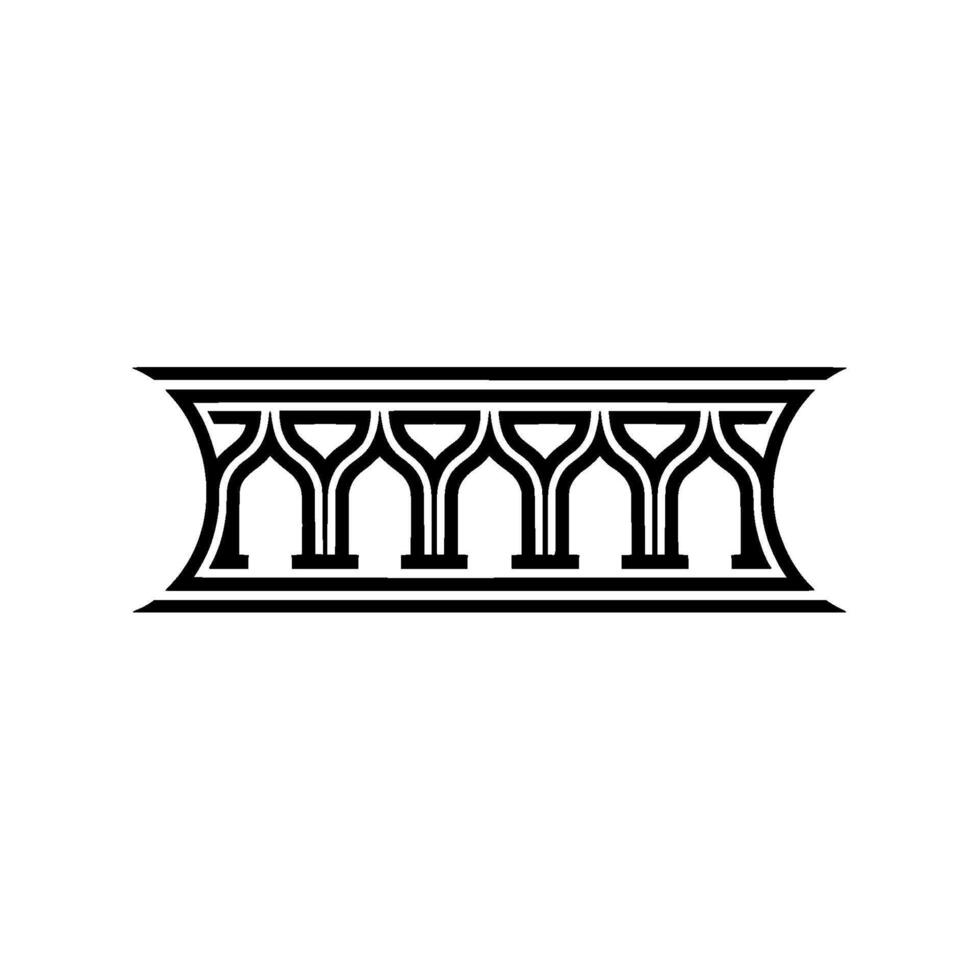 Art Deco Architectural Ornament, Geometric Border - Stylized - Art deco vector