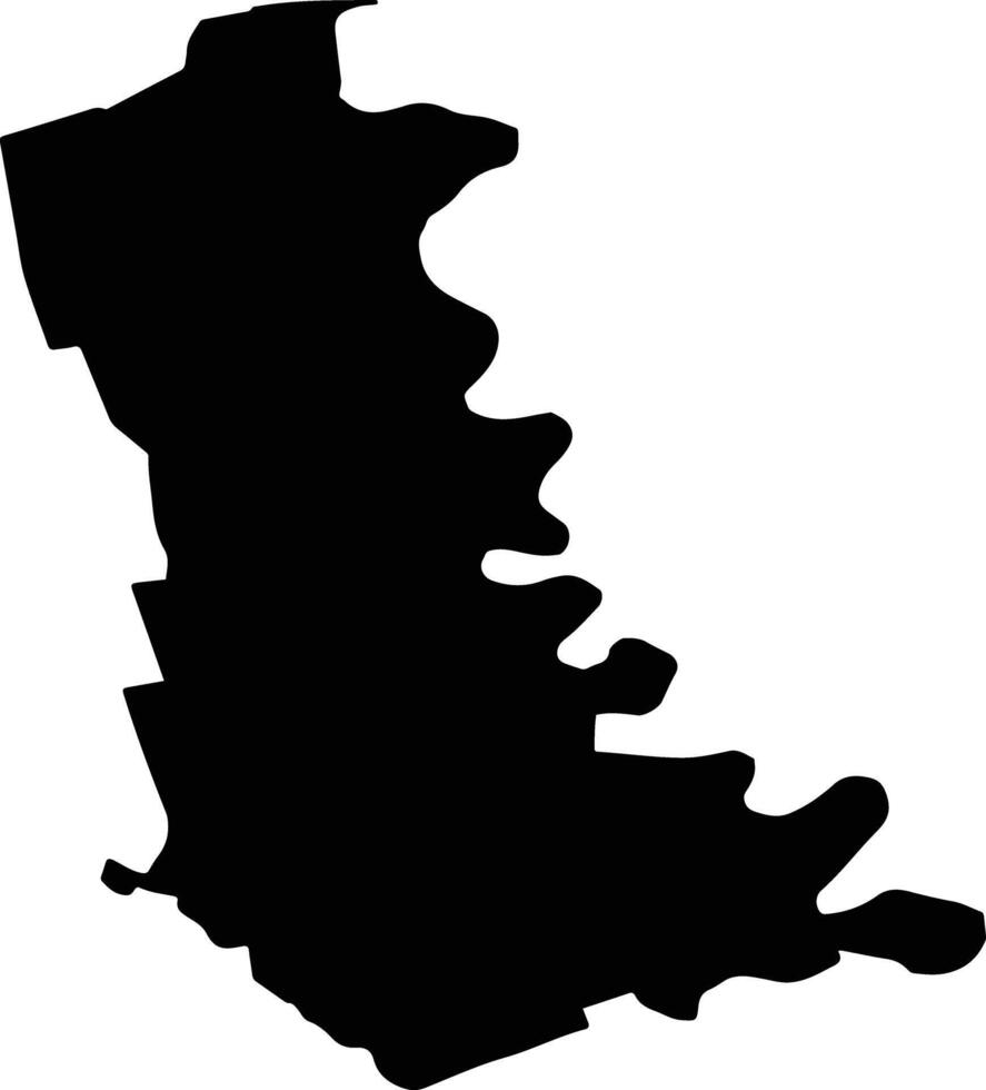 SAUCESTI Romania silhouette map vector
