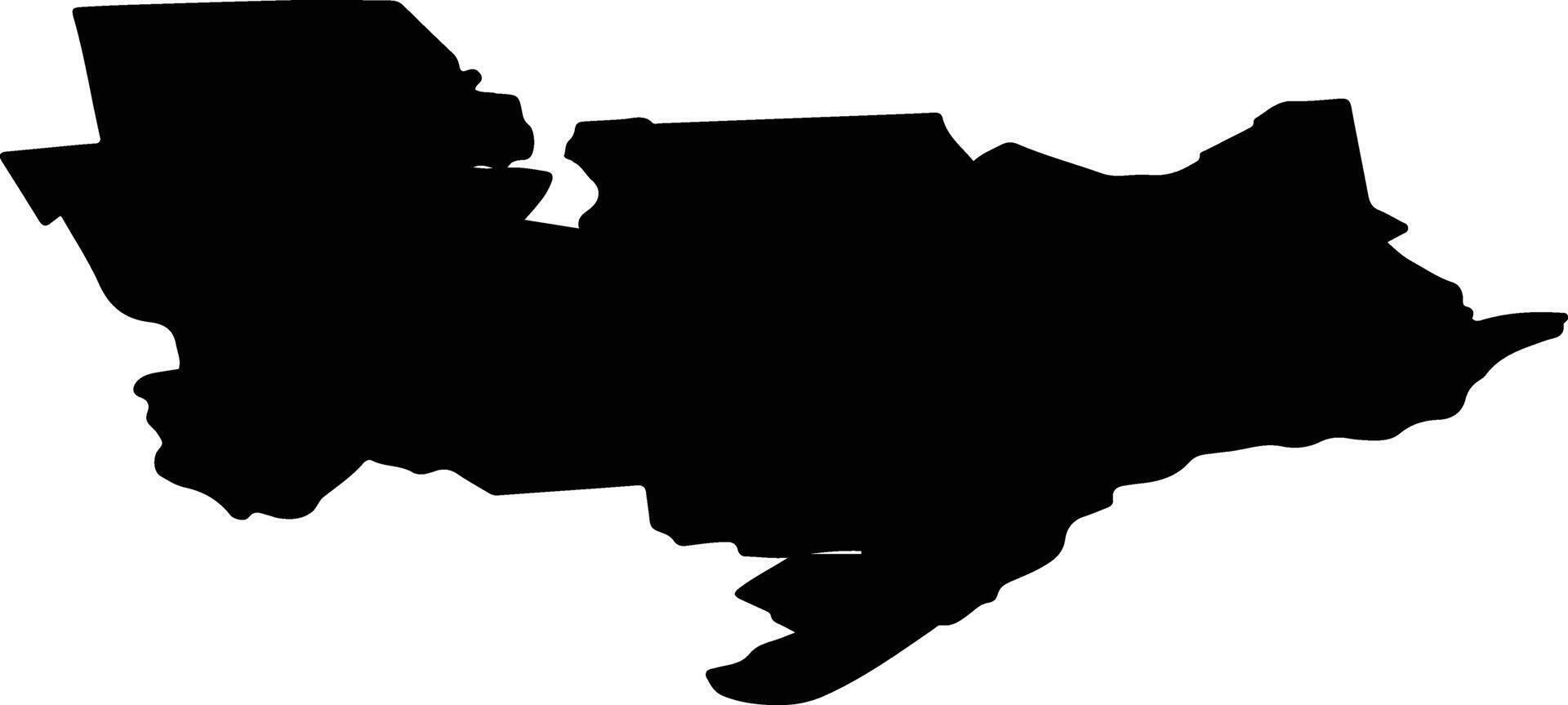 Sauga vald Estonia silhouette map vector