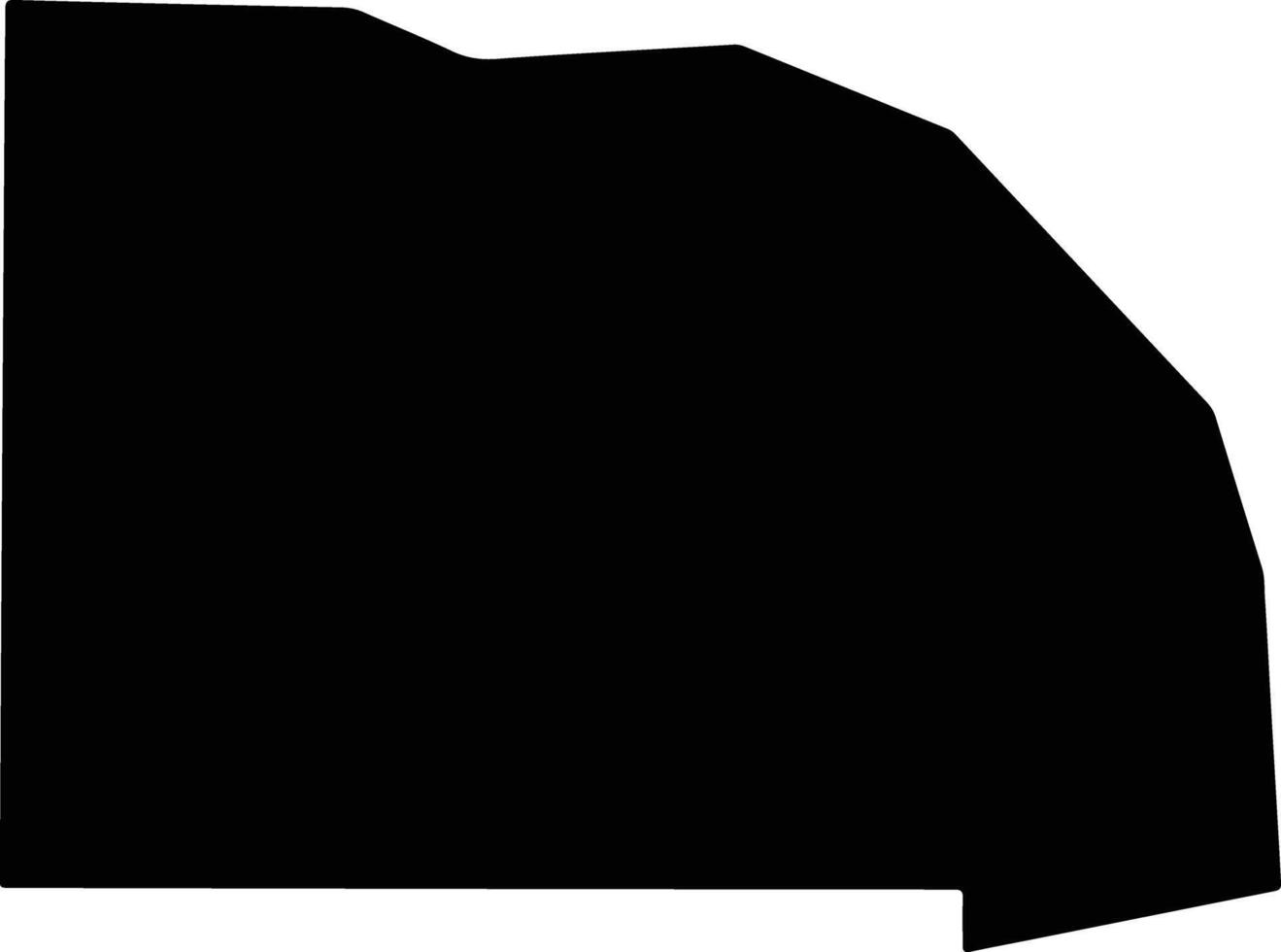 Saunders United States silhouette map vector