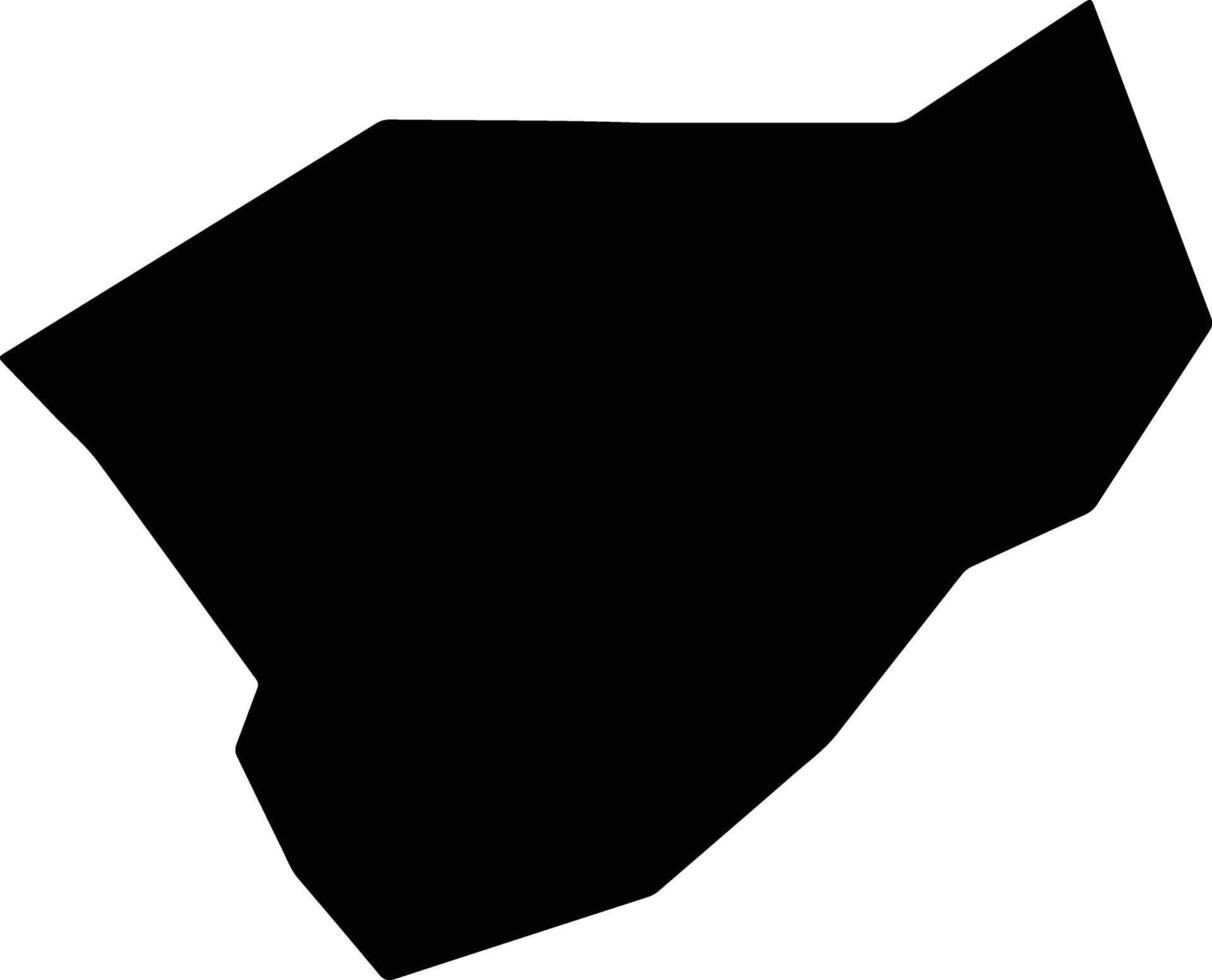 Savannes George Constitution Park Saint Lucia silhouette map vector