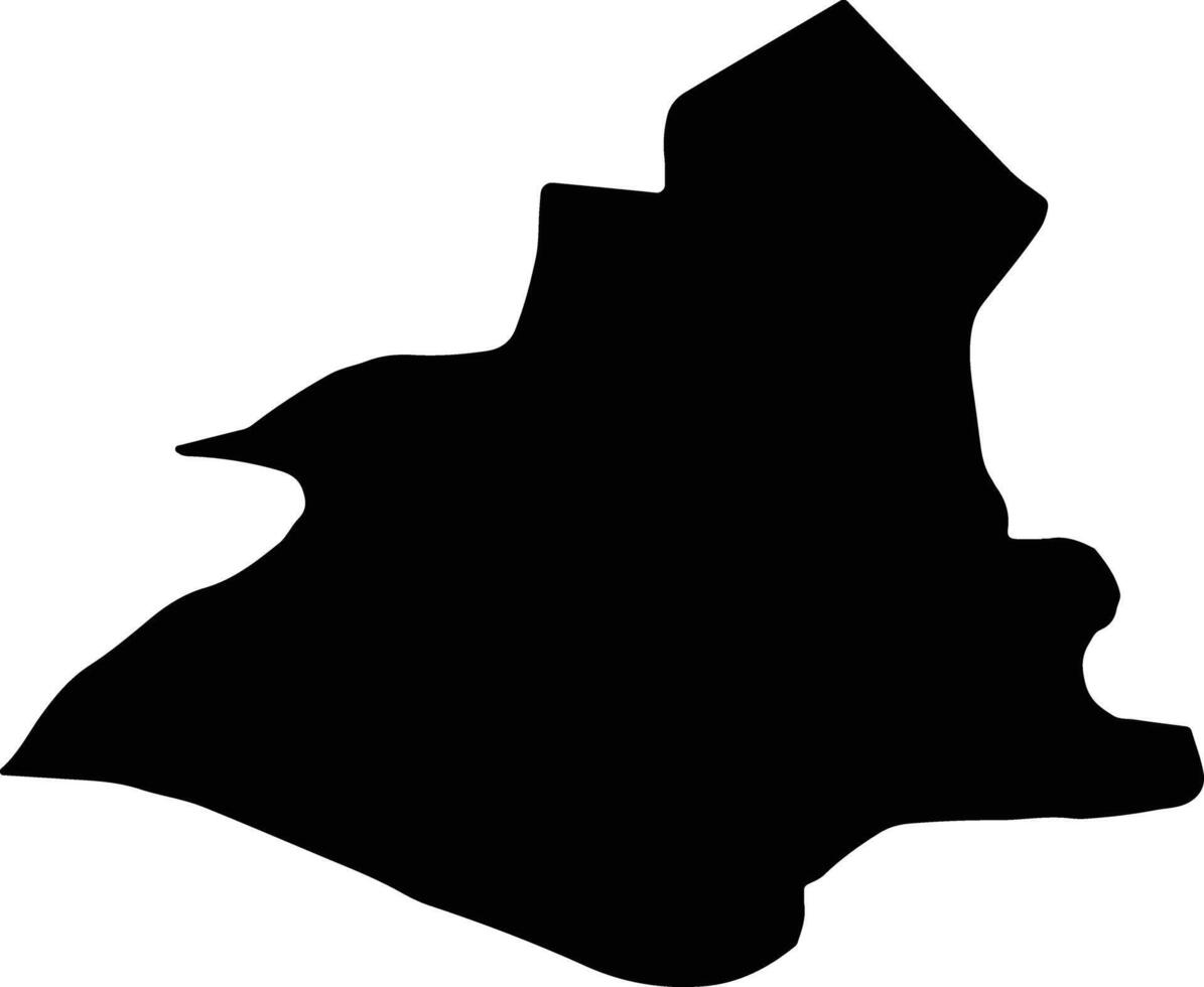 Savdkuh Iran silhouette map vector