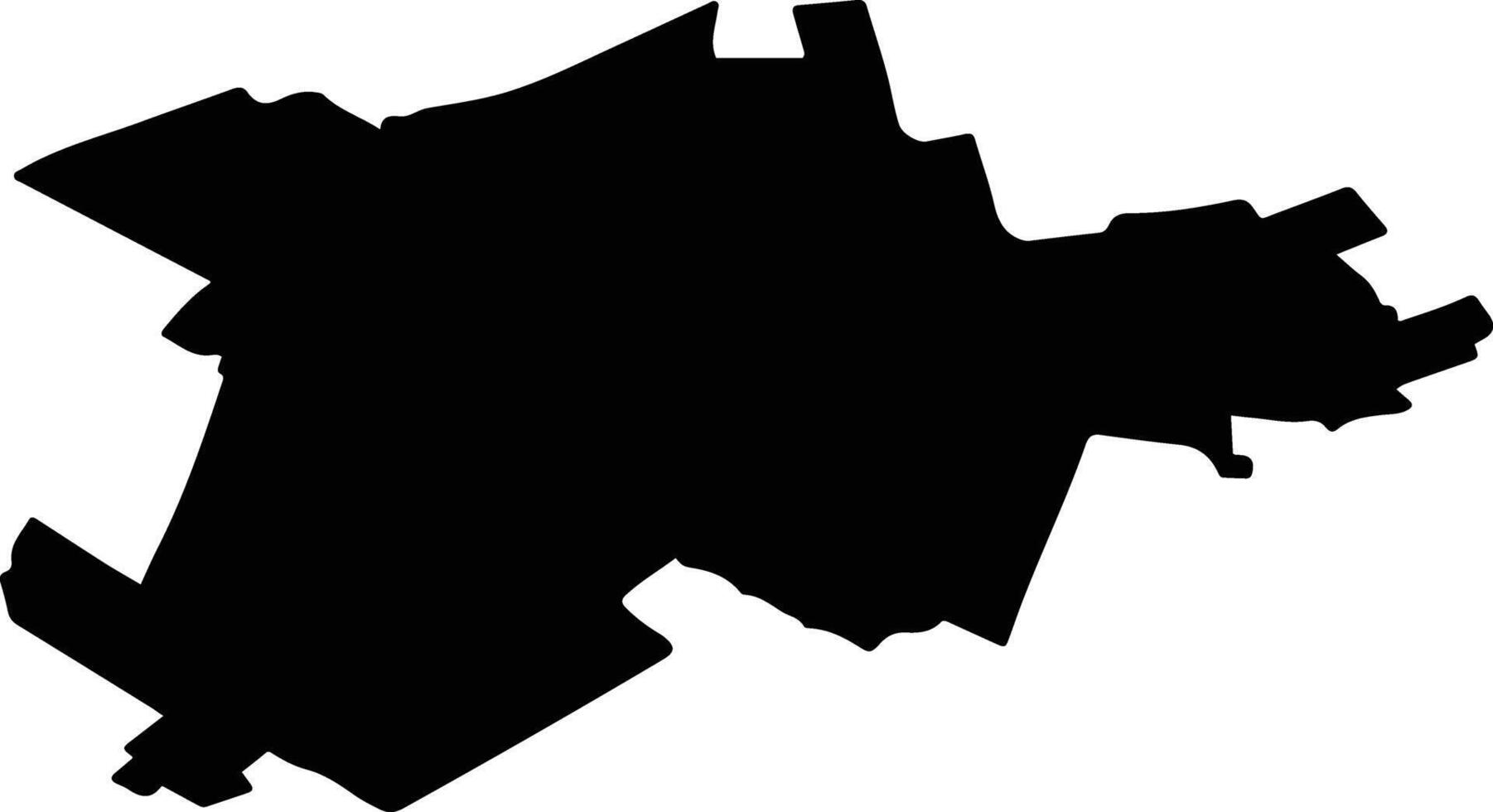 SAVENI Romania silhouette map vector