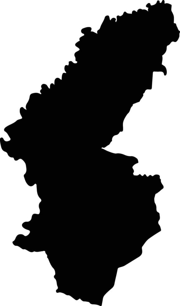 Savelugu Ghana silhouette map vector