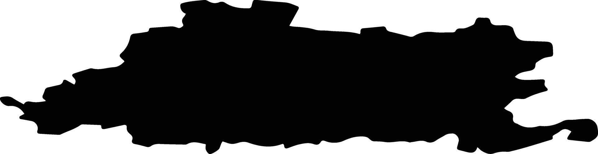 Savinsky District Russia silhouette map vector