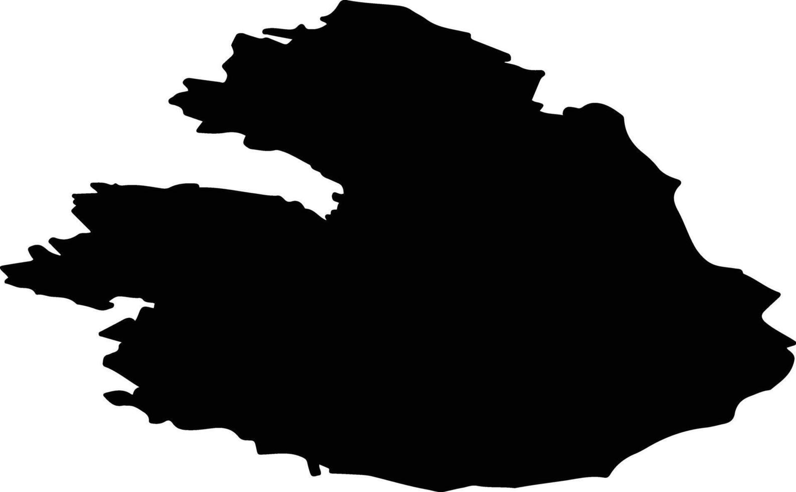 Savonlinnan seutukunta Finland silhouette map vector