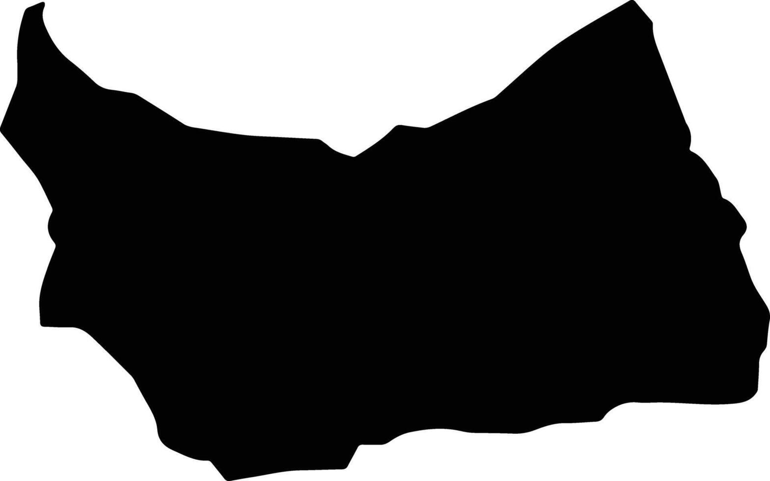 Savur Turkey silhouette map vector