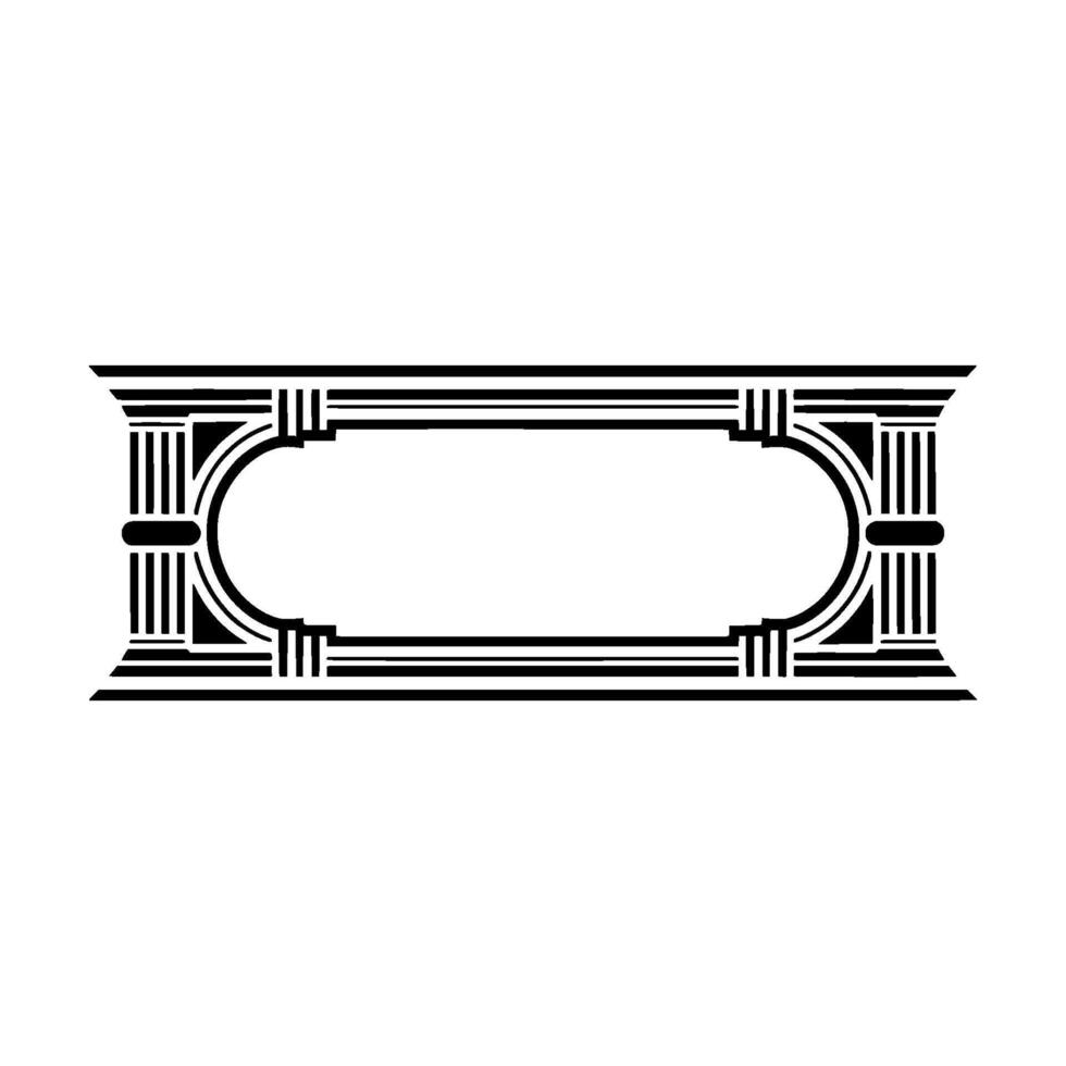 Art Deco Frame, Geometric Ornament, Vintage Element, Retro - Art deco vector