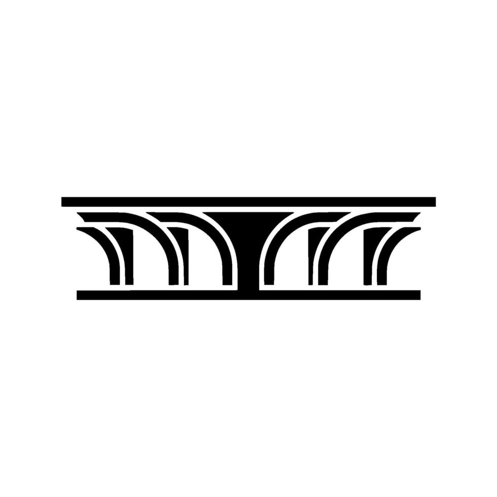Geometric Archway, Minimalist, Black White - Minimalism vector
