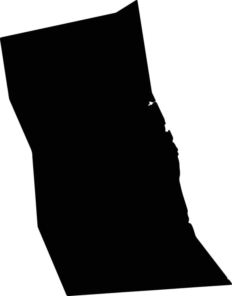 Sawakin Sudan silhouette map vector