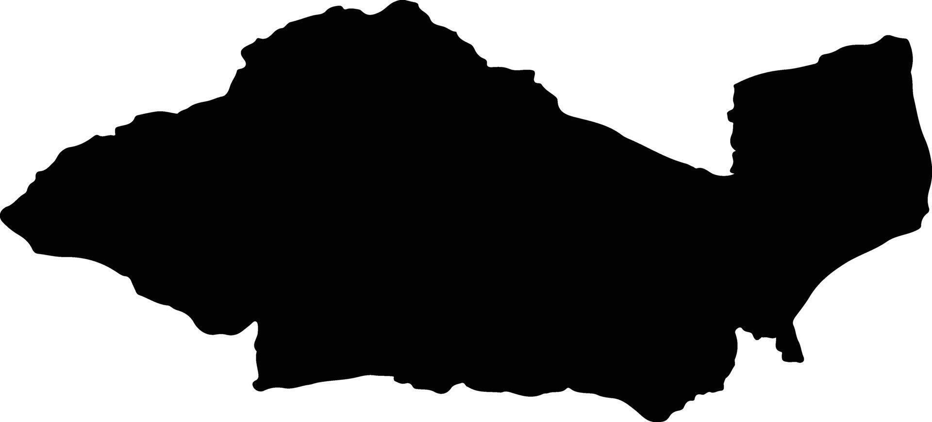 Sawang Arom Thailand silhouette map vector