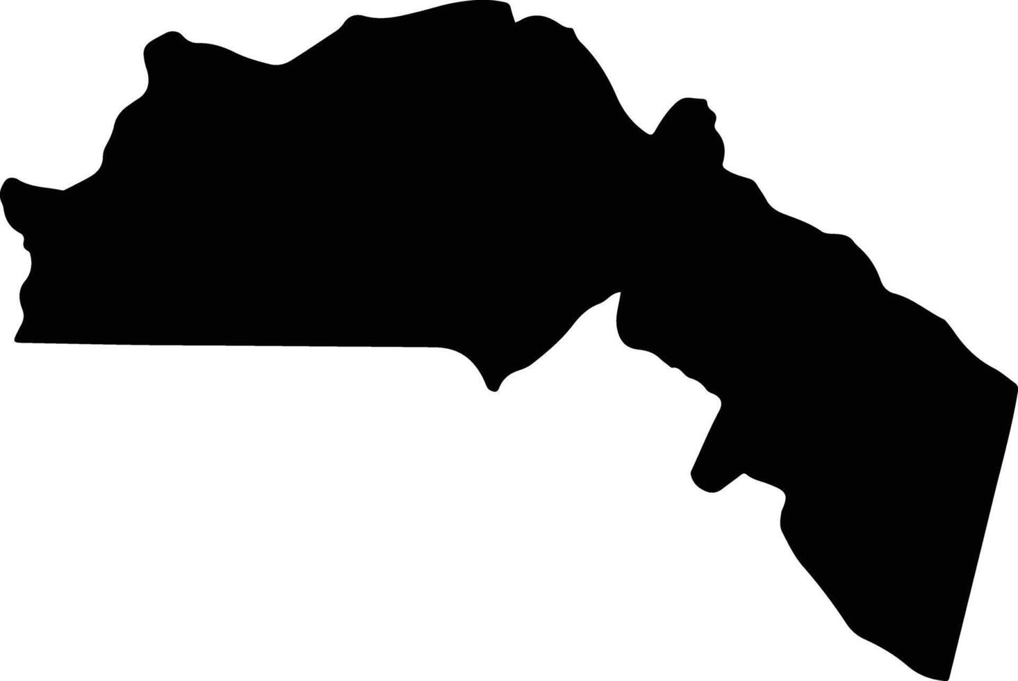 Sawyers Jamaica silhouette map vector