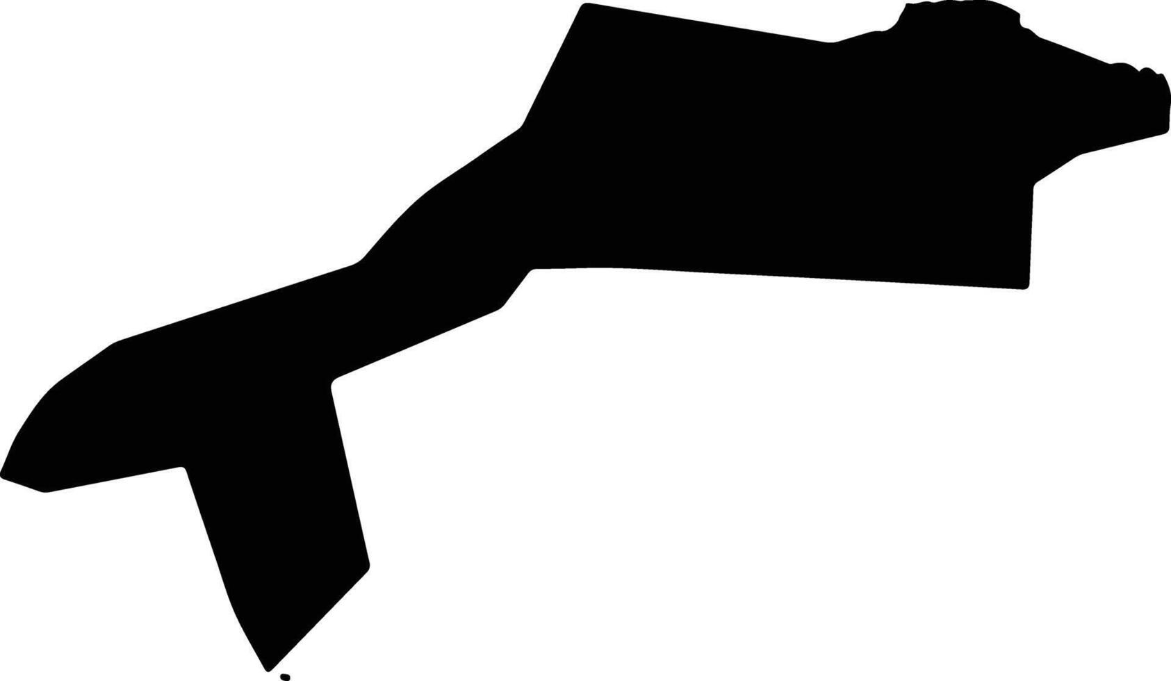 Sayat Turkmenistan silhouette map vector