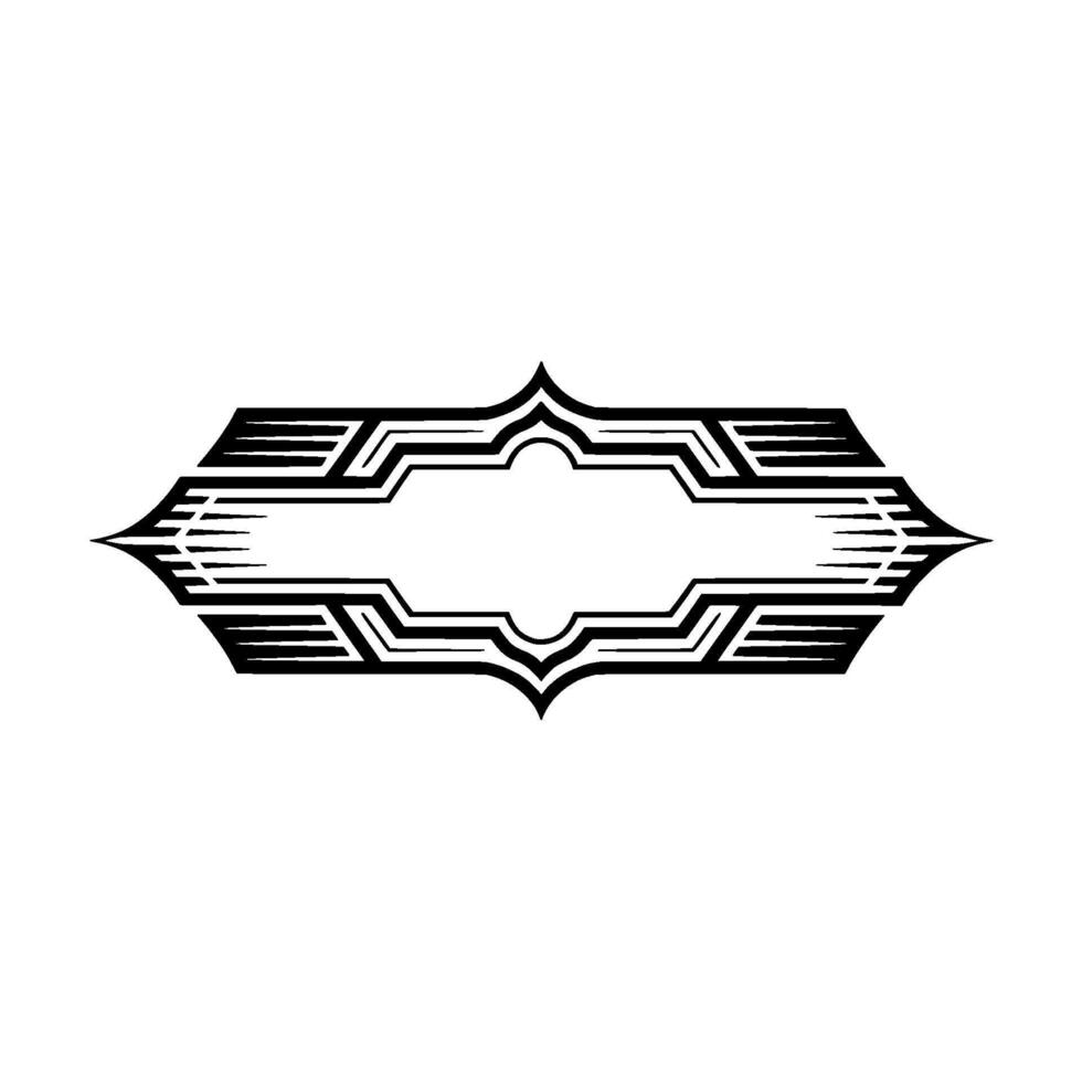 Art Deco Geometric Frame, Elegant, Vintage Style, Ornament - Art deco vector