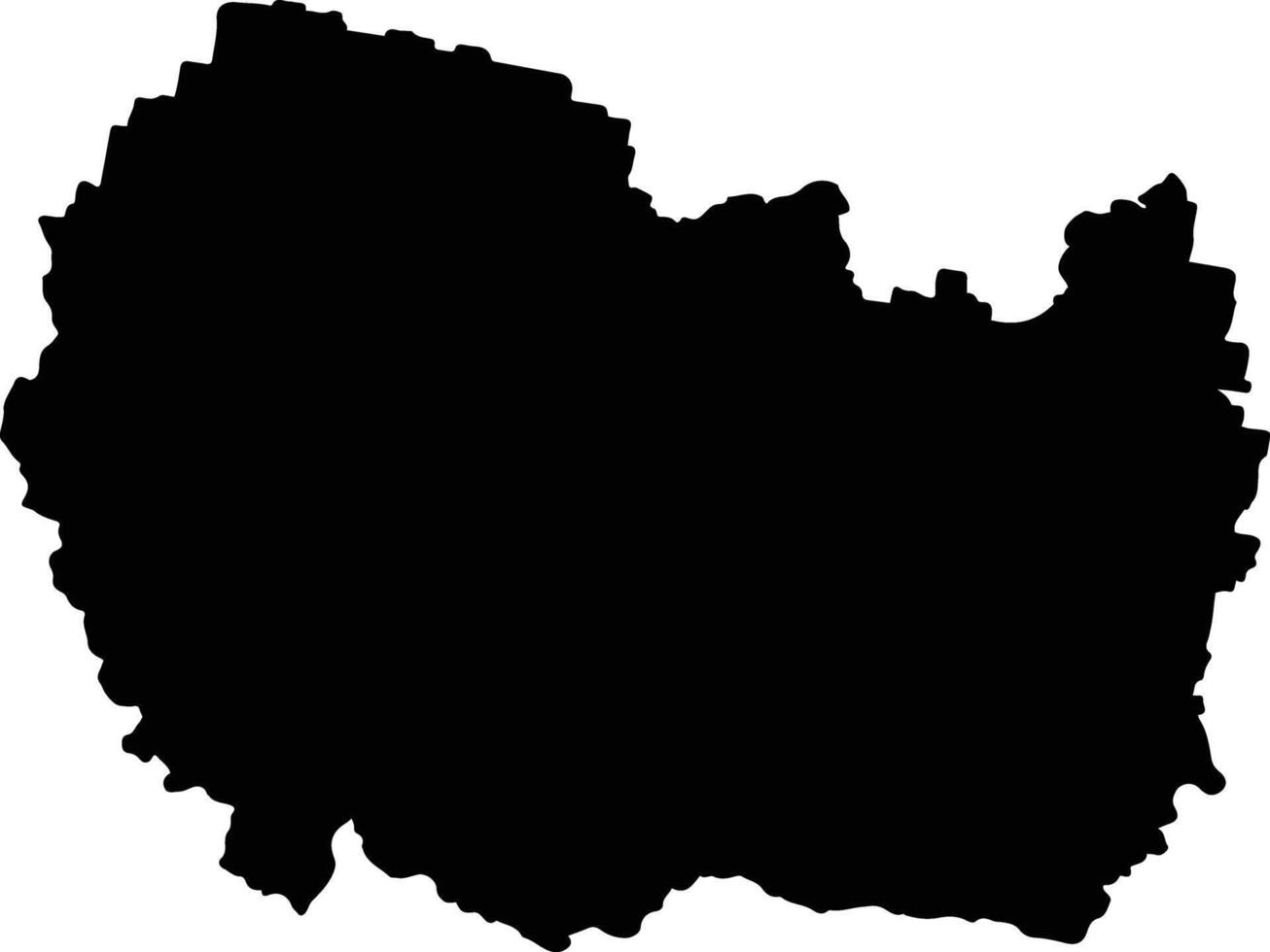 Scenic Rim Australia silhouette map vector