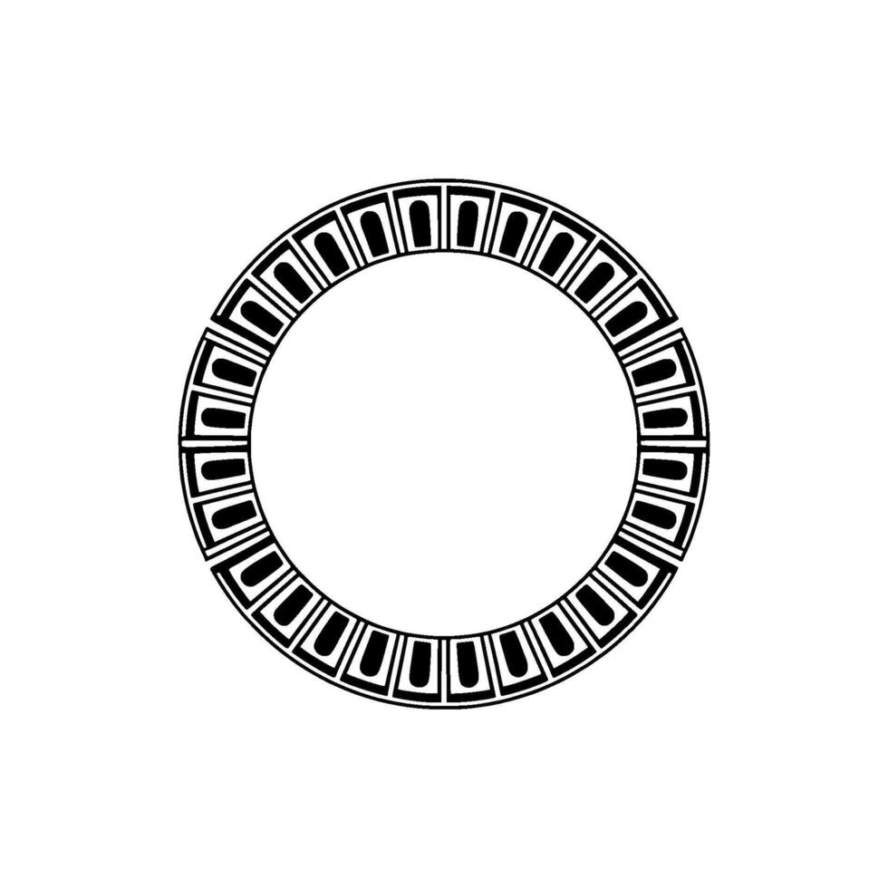 Geometric Circle Frame, Minimalist, Modern Pattern - Minimalism vector