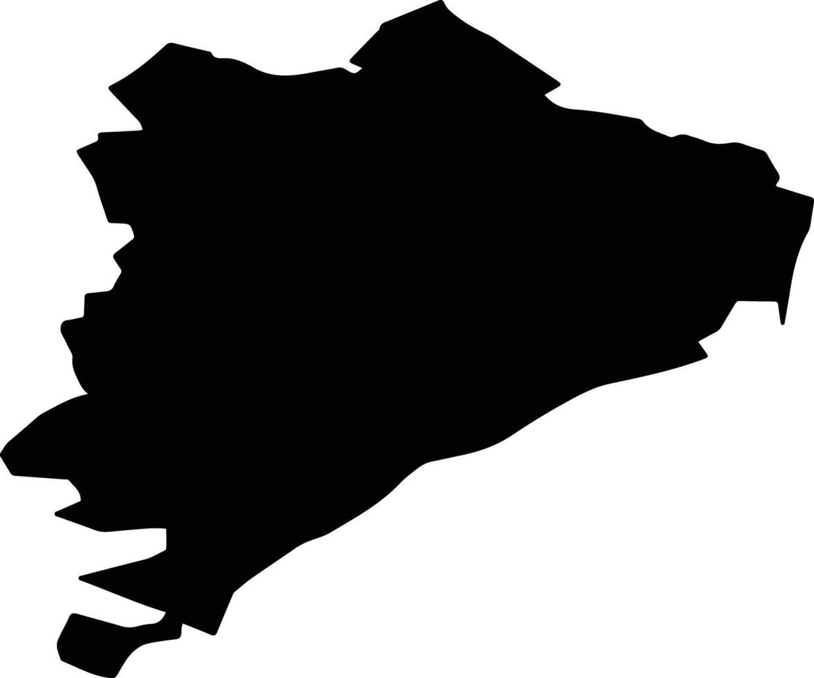 Schifflange Luxembourg silhouette map vector