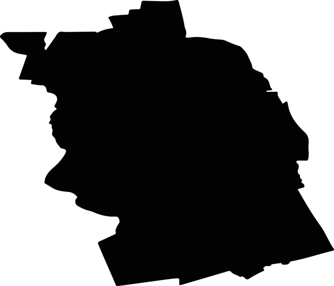 SCORNICESTI Romania silhouette map vector