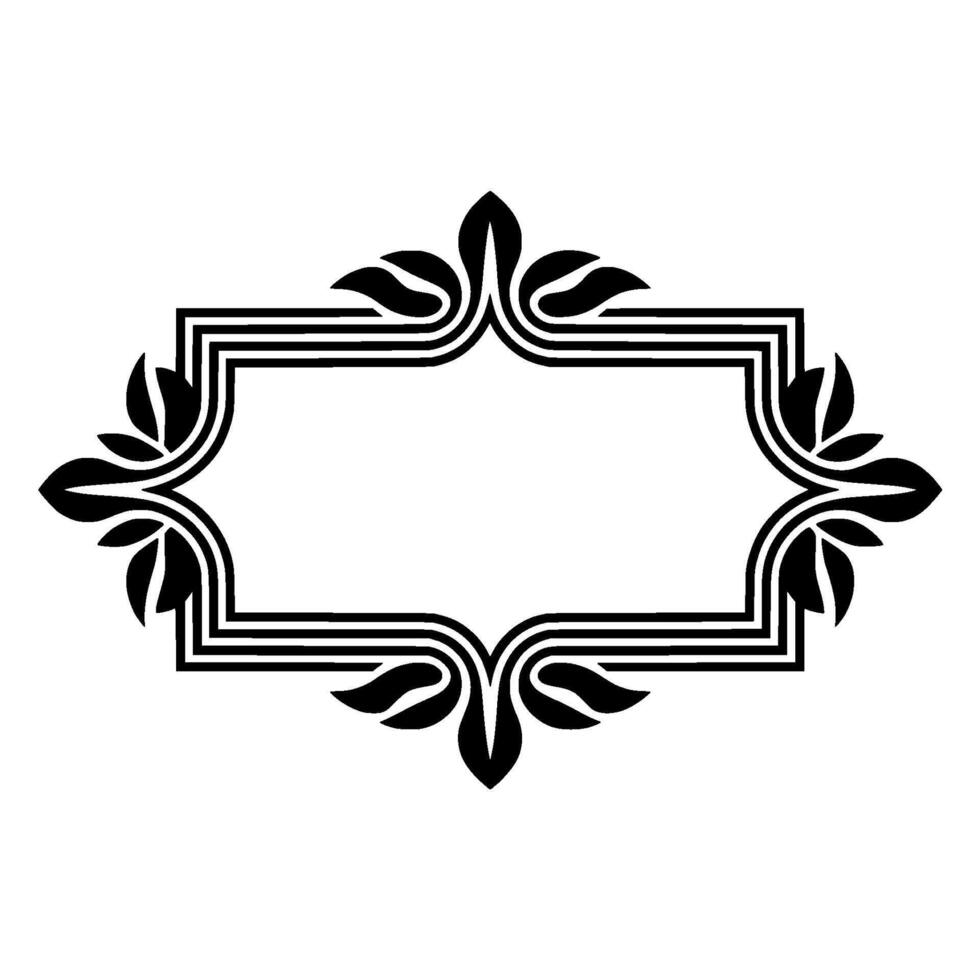 Elegant Art Deco Frame, Vintage Element, Ornament vector
