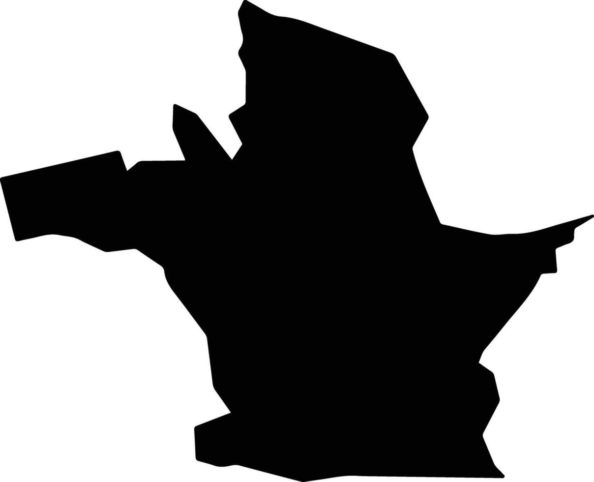 Seabra Brazil silhouette map vector