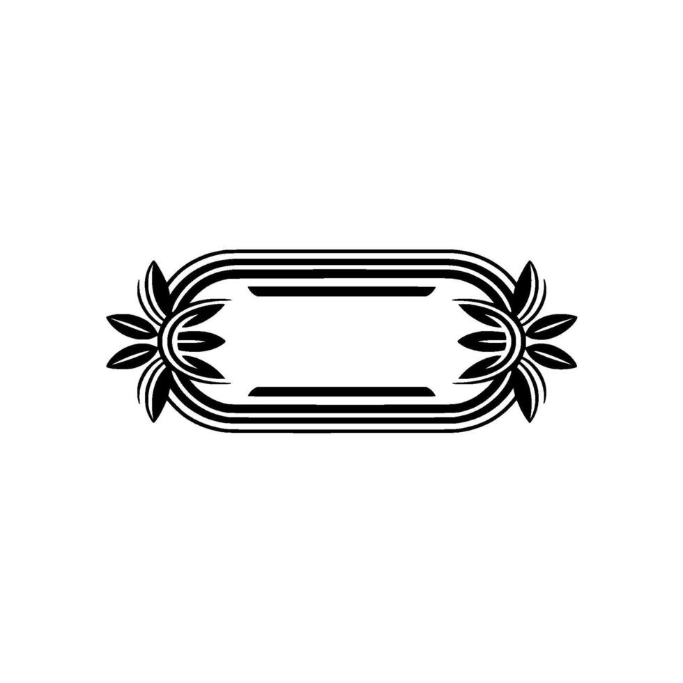 Art Deco Oval Frame, Elegant Vintage - Art deco vector