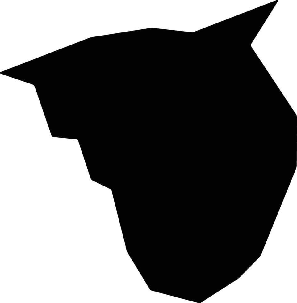 Seberi Brazil silhouette map vector