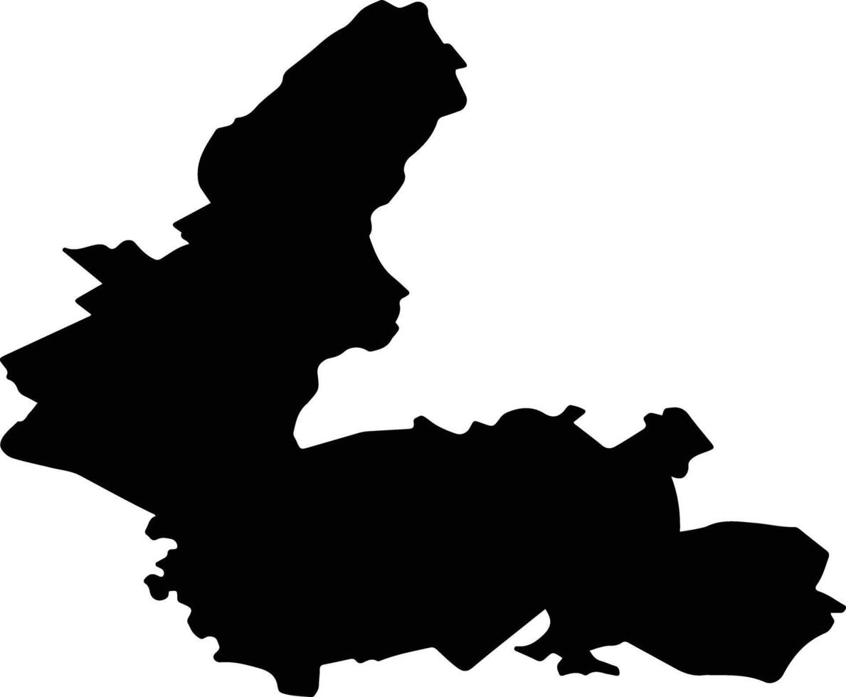 SEBIS Romania silhouette map vector
