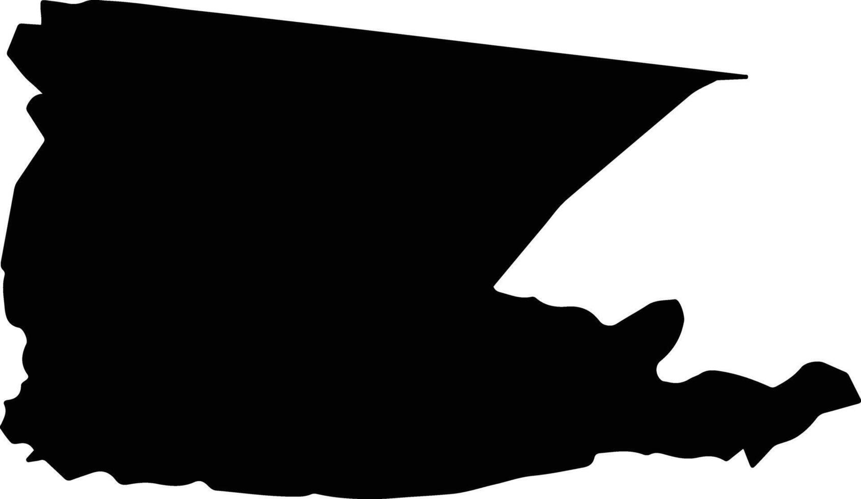 SECTOR 2 Romania silhouette map vector