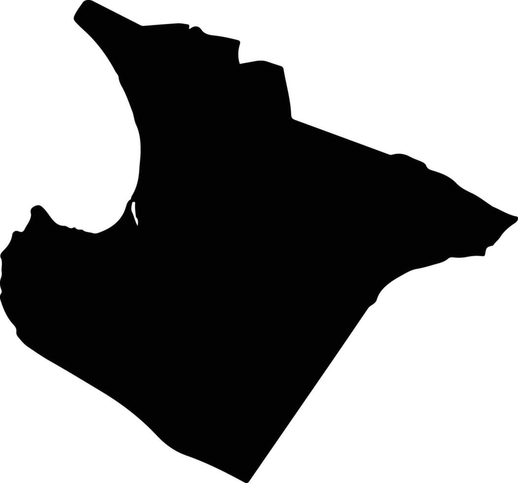 Sechura Peru silhouette map vector
