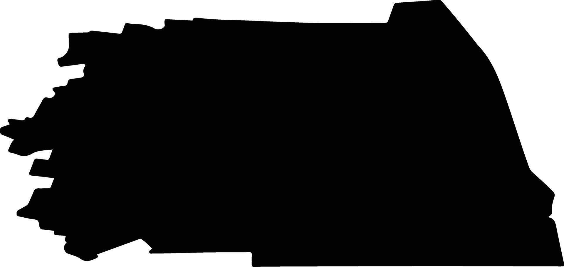 Sedelnikovsky District Russia silhouette map vector